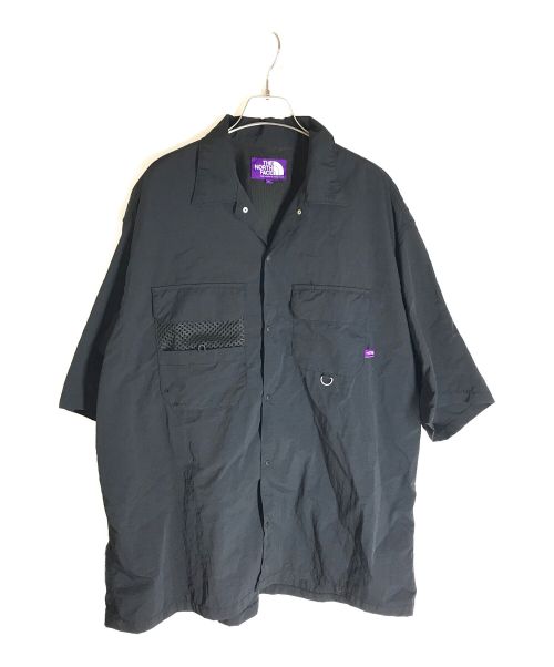 THE NORTH FACE PURPLE LABEL（ザ ノース フェイス パープルレーベル）THE NORTH FACE PURPLE LABEL (ノースフェイスパープルレーベル) ナイロンタフタフィッシングシャツ ブラック サイズ:XLの古着・服飾アイテム