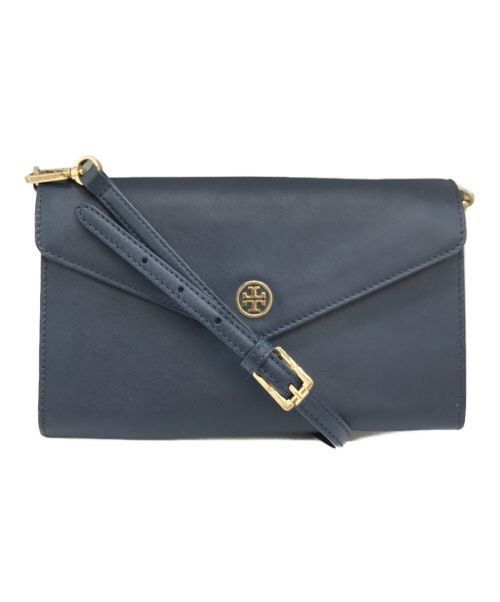 TORY BURCH（トリーバーチ）TORY BURCH (トリーバーチ) ショルダーウォレット ネイビーの古着・服飾アイテム