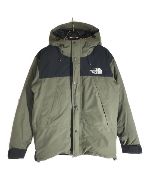 THE NORTH FACE（ザ ノース フェイス）THE NORTH FACE (ザ ノース フェイス) マウンテンダウンジャケット ブラック×カーキ サイズ:Lの古着・服飾アイテム