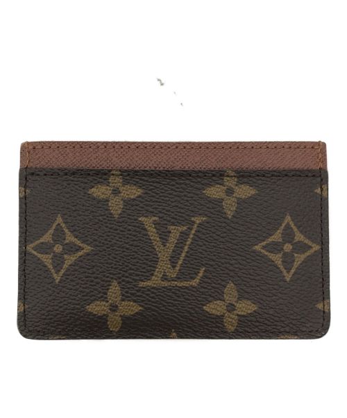 LOUIS VUITTON（ルイ ヴィトン）LOUIS VUITTON (ルイ ヴィトン) カードケース ポルト カルト･サーンプル モノグラム M61733 ブラウン×ベージュの古着・服飾アイテム