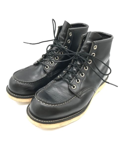 RED WING（レッドウィング）RED WING (レッドウィング) 6inch CLASSIC MOC TOE ブーツ ブラック サイズ:USA8の古着・服飾アイテム