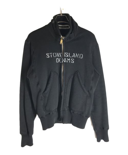 STONE ISLAND（ストーンアイランド）STONE ISLAND (ストーンアイランド) オールドロゴ刺繍ジャケット ブラック サイズ:Lの古着・服飾アイテム