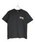 stussy（ステューシー）の古着「プリントTシャツ」｜ブラック