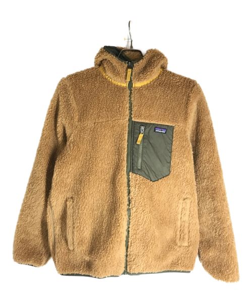 Patagonia（パタゴニア）Patagonia (パタゴニア) リバーシブルボアジャケット ブラウン サイズ:KIDS XXLの古着・服飾アイテム