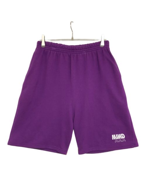 GOD SELECTION XXX（ゴッドセレクショントリプルエックス）GOD SELECTION XXX (ゴットセレクショントリプルエックス) WIND AND SEA (ウィンダンシー) SWEAT SHORTS　 SWEAT SHORTS　GX-S20-WSSP-05 パープル サイズ:Lの古着・服飾アイテム