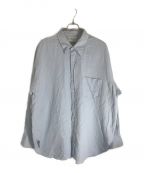 Marvine Pontiak Shirt Makersマーヴィンポンティアックシャツメイカーズ）の古着「オーバーサイズシャツ」｜サックスブルー