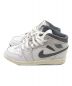 NIKE (ナイキ) AIR JORDAN 1 MID GS グレー×ホワイト サイズ:22.5cm：6800円