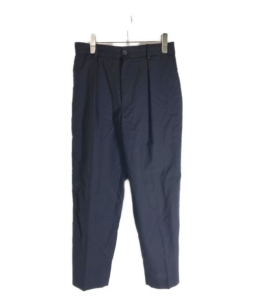 MARKWARE（マーカウェア）MARKWARE (マーカウェア) WIDE PLEATED TROUSERS ネイビー サイズ:2の古着・服飾アイテム