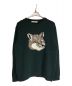 maison kitsune（メゾンキツネ）の古着「BIG FOX HEAD PULLOVER」｜グリーン