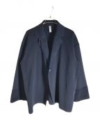 CFCLシーエフシーエル）の古着「MILAN RIB ENWRAP JACKET」｜ネイビー