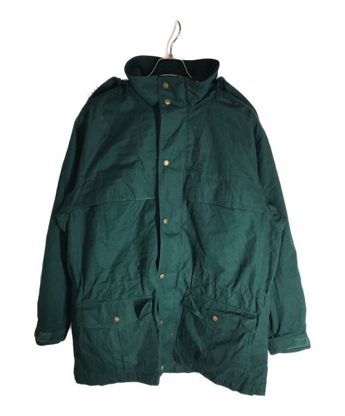 Eddie Bauer（エディーバウアー）Eddie Bauer (エディーバウアー) 古着フーデットジャケット グリーン サイズ:Mの古着・服飾アイテム