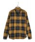 FRED PERRY（フレッドペリー）の古着「23AW TARTAN SHIRT-OXBLOOD DARK CARAMEL M6573 タータンチェックシャツ」｜ベージュ×ブラウン