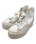 CONVERSE ADDICTコンバース アディクト）の古着「CHUCK TAYLOR LEATHER PLTS ROKH HI」｜ホワイト