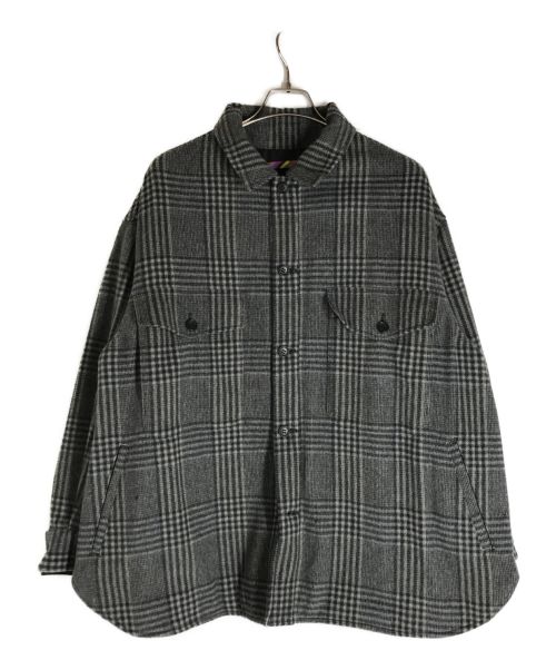 is-ness（イズネス）is-ness (イズネス) NU CPO SHIRT JACKET グレー サイズ:Mの古着・服飾アイテム