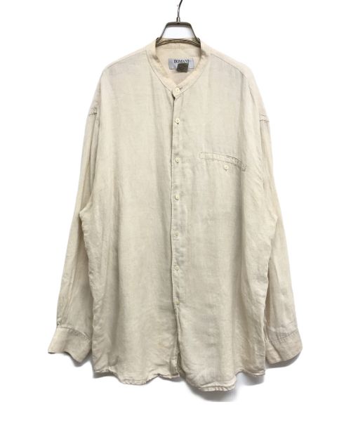 USED（ユーズド）USED (ユーズド) 古着ビッグリネンシャツ アイボリー サイズ:XLの古着・服飾アイテム