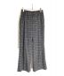 SUBLATIONS（サブレーションズ）の古着「GLITTERY TWEED FLARE EASY TROUSERS」｜ブラウン×ネイビー