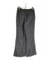 SUBLATIONS (サブレーションズ) GLITTERY TWEED FLARE EASY TROUSERS ブラウン×ネイビー：29800円