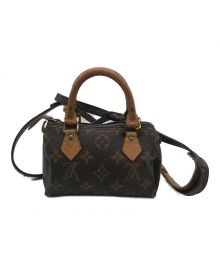 LOUIS VUITTON（ルイ ヴィトン）の古着「ルイ・ヴィトン モノグラム ミニスピーディ M41534 2WAYバッグ ショルダーバッグ」｜ベージュ×ブラウン