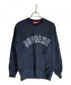 SUPREMEシュプリーム）の古着「アーチロゴクルーネックスウェット」｜ネイビー