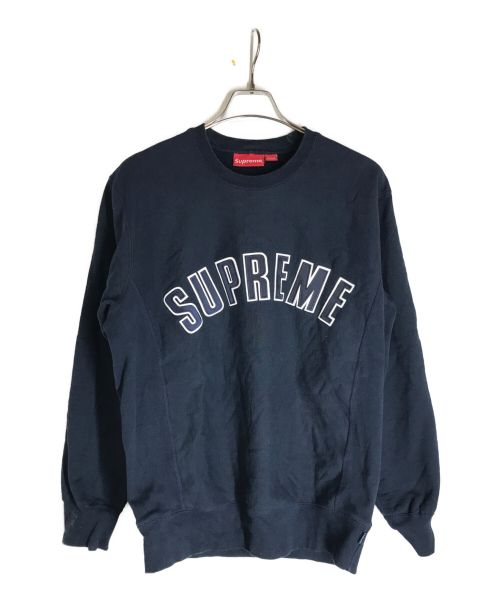 SUPREME（シュプリーム）SUPREME (シュプリーム) アーチロゴクルーネックスウェット ネイビー サイズ:Lの古着・服飾アイテム