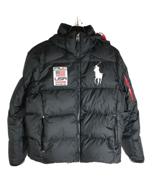 POLO RALPH LAUREN（ポロ・ラルフローレン）POLO RALPH LAUREN (ポロ・ラルフローレン) ビッグポニーダウンジャケット ブラック サイズ:Mの古着・服飾アイテム