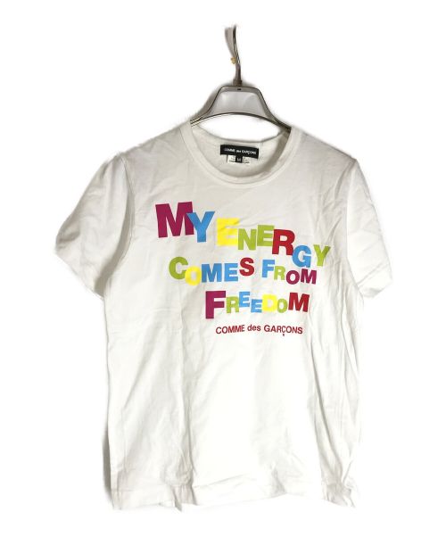 COMME des GARCONS（コムデギャルソン）COMME des GARCONS (コムデギャルソン) プリントTシャツ ホワイト サイズ:Mの古着・服飾アイテム