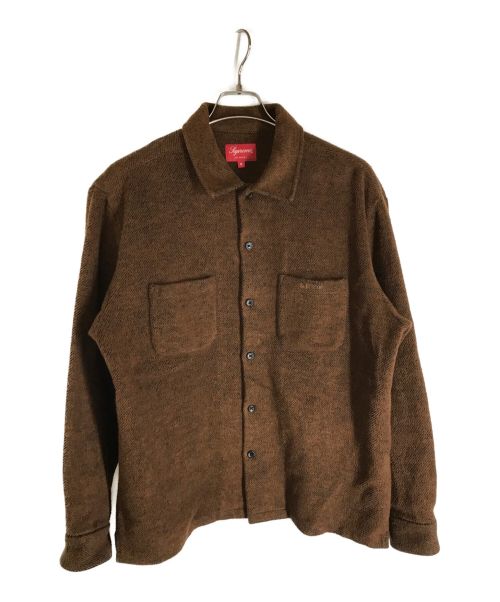 SUPREME（シュプリーム）SUPREME (シュプリーム) brushed flannel twill shirt ブラウン サイズ:Mの古着・服飾アイテム