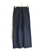 JOHN LAWRENCE SULLIVANジョンローレンスサリバン）の古着「RIGID DENIM WIDE PANTS」｜インディゴ