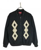 SUPREMEシュプリーム）の古着「18AW diamond rayon bomber jacket」｜ブラック