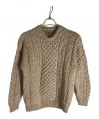 INVERALLANインバーアラン）の古着「Crew Neck Aran Sweater」｜ベージュ