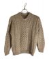 INVERALLAN（インバーアラン）の古着「Crew Neck Aran Sweater」｜ベージュ