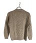 INVERALLAN (インバーアラン) Crew Neck Aran Sweater ベージュ サイズ:S：6800円