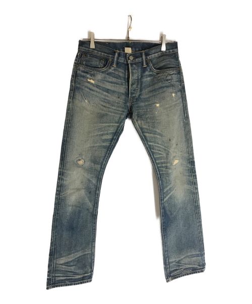 RRL（ダブルアールエル）RRL (ダブルアールエル) VNTG加工デニムパンツ インディゴ サイズ:30×30表記（実寸サイズをご確認下さい。）の古着・服飾アイテム