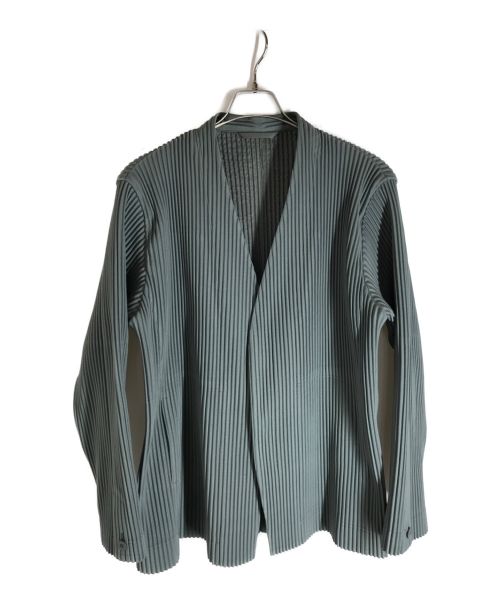 HOMME PLISSE ISSEY MIYAKE（オムプリッセ イッセイ ミヤケ）HOMME PLISSE ISSEY MIYAKE (オムプリッセ イッセイ ミヤケ) TAILORED PLEATS 2 JACKET ミント サイズ:3の古着・服飾アイテム