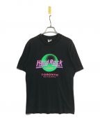 FRUIT OF THE LOOMフルーツオブザルーム）の古着「古着プリントTシャツ　HARD ROCK CAFE TORONTO」｜ブラック×グリーン