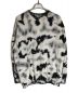 HUF（ハフ）の古着「BAR LOGO TIE DYE CREW SWEATER」｜ホワイト×ブラック