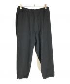 Graphpaperグラフペーパー）の古着「21aw Wool Kersey Track Pants」｜ブラック