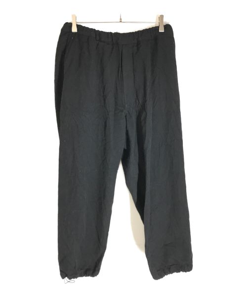 Graphpaper（グラフペーパー）Graphpaper (グラフペーパー) 21aw Wool Kersey Track Pants ブラック サイズ:1の古着・服飾アイテム