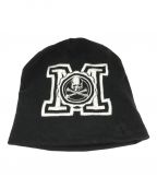 Mastermind JAPANマスターマインド ジャパン）の古着「オールドスカル刺繍ニット帽」｜ブラック