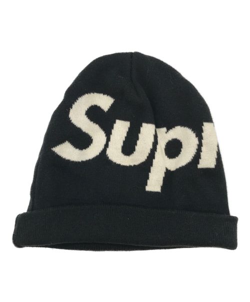 SUPREME（シュプリーム）SUPREME (シュプリーム) BIG LOGO BEANIE ブラックの古着・服飾アイテム