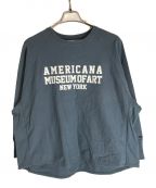 Americana×maca&dealアメリカーナ×）の古着「マイカアンドディール ハピプラ スウェット」｜ブルー