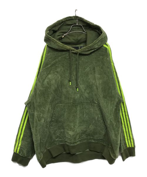 adidas（アディダス）adidas (アディダス) Ivy Park (アイヴィーパーク) CORDUROY PARKA HC6016 グリーン サイズ:Lの古着・服飾アイテム