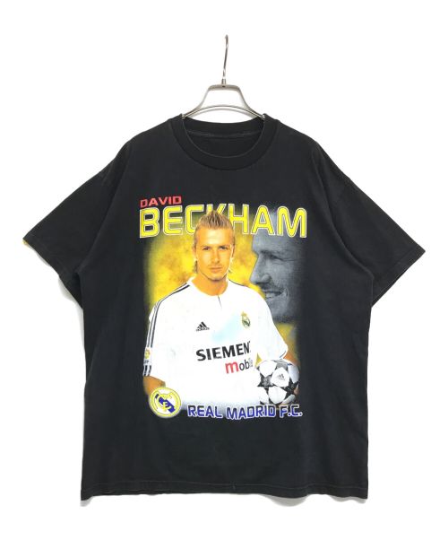 USED（ユーズド）USED (ユーズド) プリントTシャツ　DAVID BECKHAM ブラック サイズ:XXLの古着・服飾アイテム