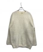 AURALEEオーラリー）の古着「ビッグニットプルオーバー　MILLED WOOL MOAL KNIT BIG PULLOVER　A22AP02SR」｜アイボリー