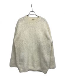 AURALEE（オーラリー）の古着「ビッグニットプルオーバー　MILLED WOOL MOAL KNIT BIG PULLOVER　A22AP02SR」｜アイボリー