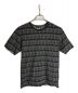 COMME des GARCONS HOMME PLUS（コムデギャルソンオムプリュス）の古着「メッシュデザインスカルプリントTシャツ」｜ブラック×ホワイト