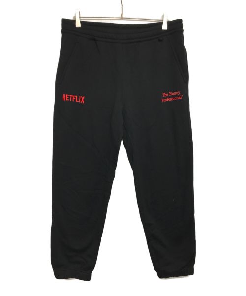 The Ennoy Professional（ザ エンノイ プロフェッショナル）THE ENNOY PROFESSIONAL (ザ エンノイ プロフェッショナル) Netflix (ネットフリックス) HOODIE PANTS/フーディパンツ　AW23BRENPT06NTL ブラック サイズ:Lの古着・服飾アイテム