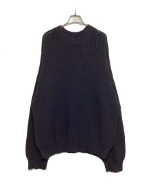 UNUSED（アンユーズド）の古着「COTTON NYLON 5G KNIT/コットンナイロン5Gニット　US1412」｜ブラック