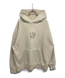 GAP（ギャップ）の古着「ESTABLISHED 1969 リフレクタービッグパーカー」｜アイボリー×シルバー