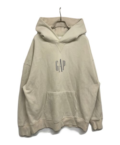 GAP（ギャップ）GAP (ギャップ) ESTABLISHED 1969 リフレクタービッグパーカー アイボリー×シルバー サイズ:表記無しの古着・服飾アイテム